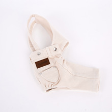 2025狗狗牛仔背带裤黑白牛仔裤泰迪比熊雪纳瑞全棉牛仔