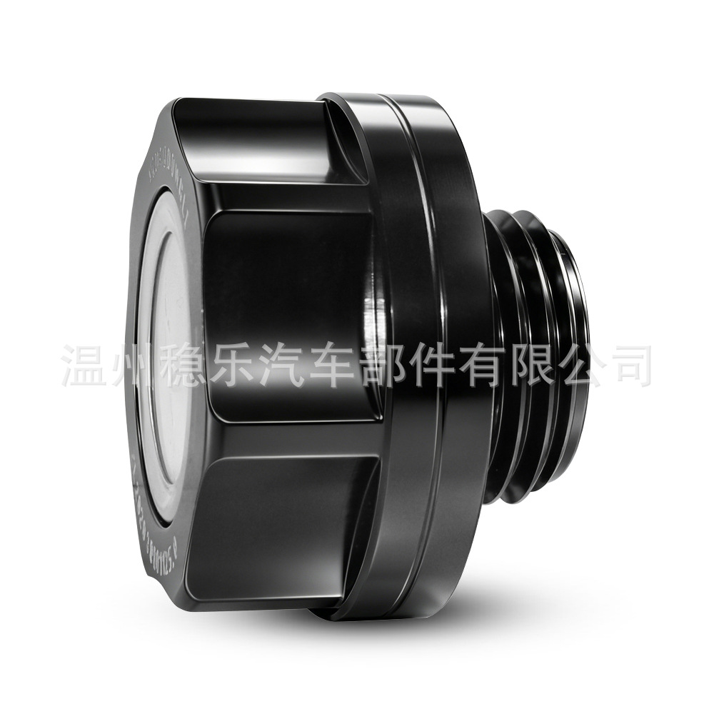 Universal Aluminum Alloy Oil Cap M32*1.5Mm with Temperature Gauge, Black Oil Cap, Universal Modification