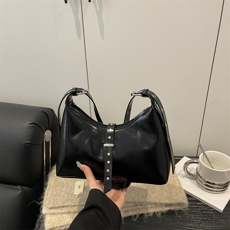 Koreanische Dumpling Tasche Damen Retro Umhängetasche Schultertasche_voghion.com