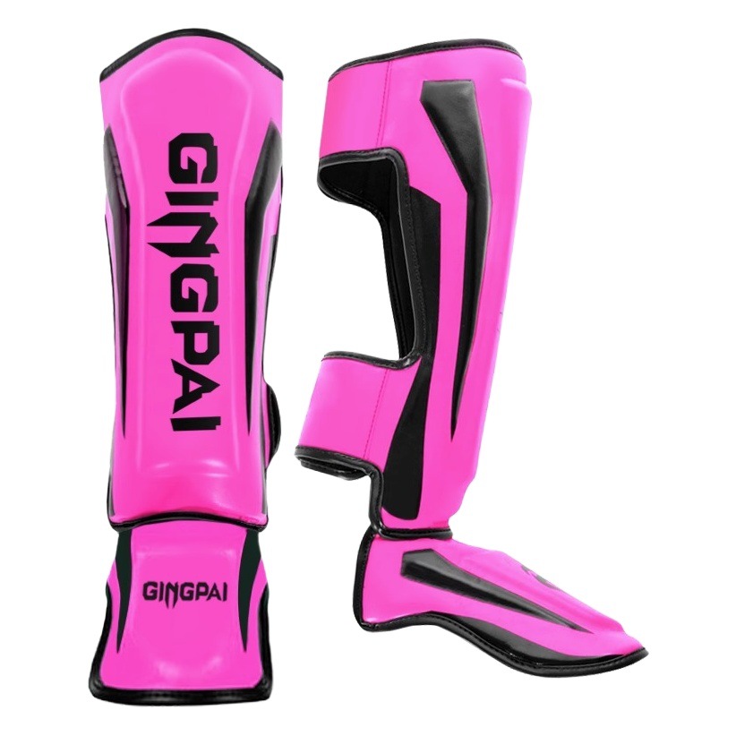 Boxing Sanda leg guard adult Muay Thai leg guard one-piece shin guard instep guard children men and women fighting fight thickened