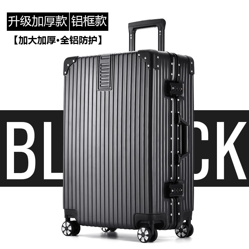 [업그레이드된 두꺼운 모델] 알루미늄 프레임 모델/비즈니스 블랙 [더 크고 두꺼운, 전체 알루미늄 보호]