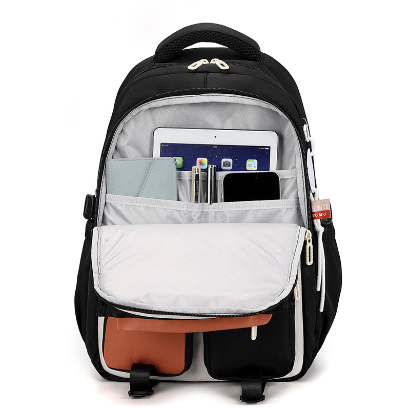 Mochila escolar de estudiantes de secundaria transfronteriza, mochila de estudiantes universitarios anti-derramamiento de alta capacidad para mujeres.