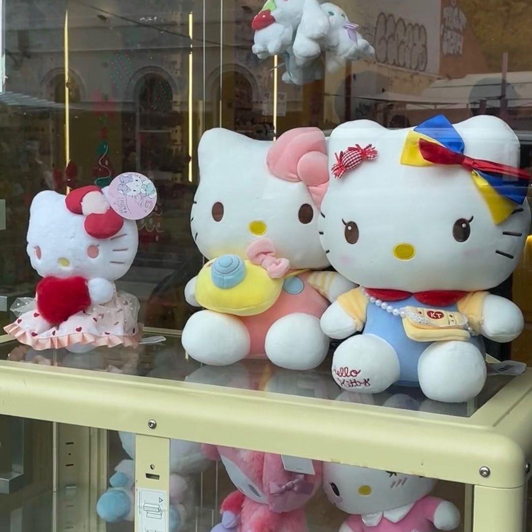 HelloKitty muñecas juguetes de peluche KT gatos muñecas dormir almohada niña cumpleaños 38 regalos