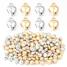 CCB保色爱心桃心小吊坠塑料电镀带吊挂件diy手工饰品配件批发