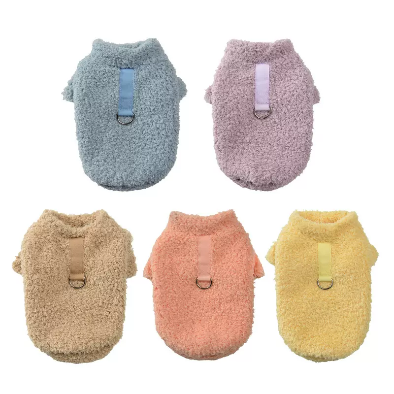 狗狗衣服冬季保暖绒背心宠物服装猫咪小型犬双面云朵绒衣厂家批发