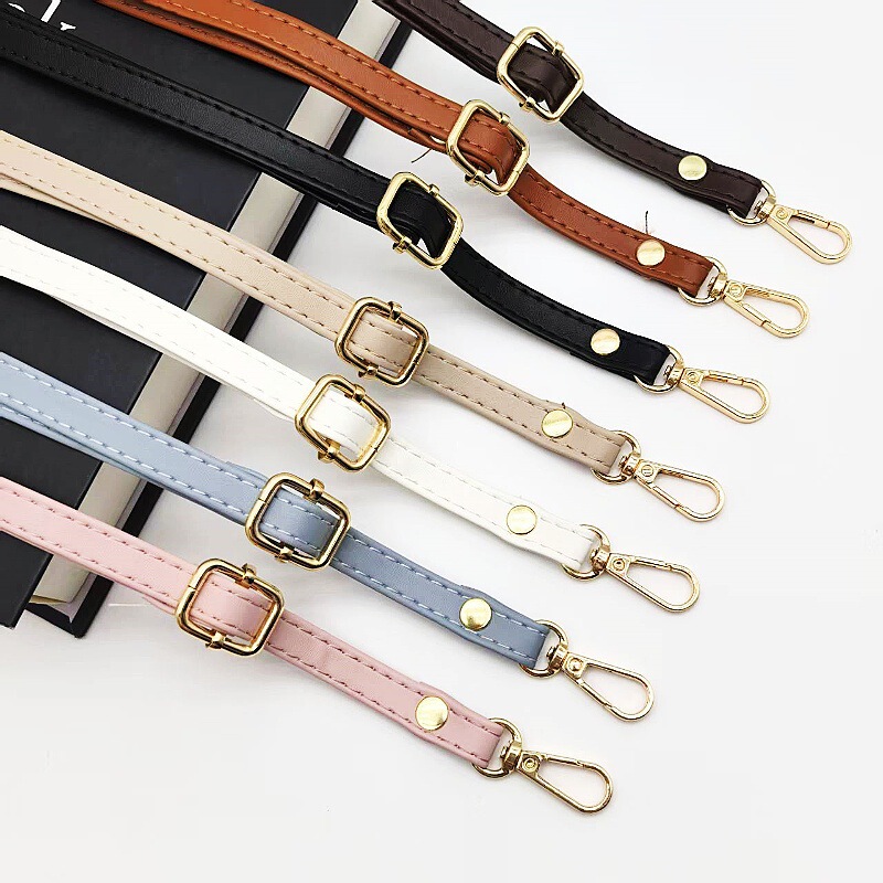 Adjustable Pu Women's Bag Shoulder Strap Single Shoulder Diagonal Bag Strap Handmade Bag Replacement Strap Mobile Phone Lanyard Luggage Accessories