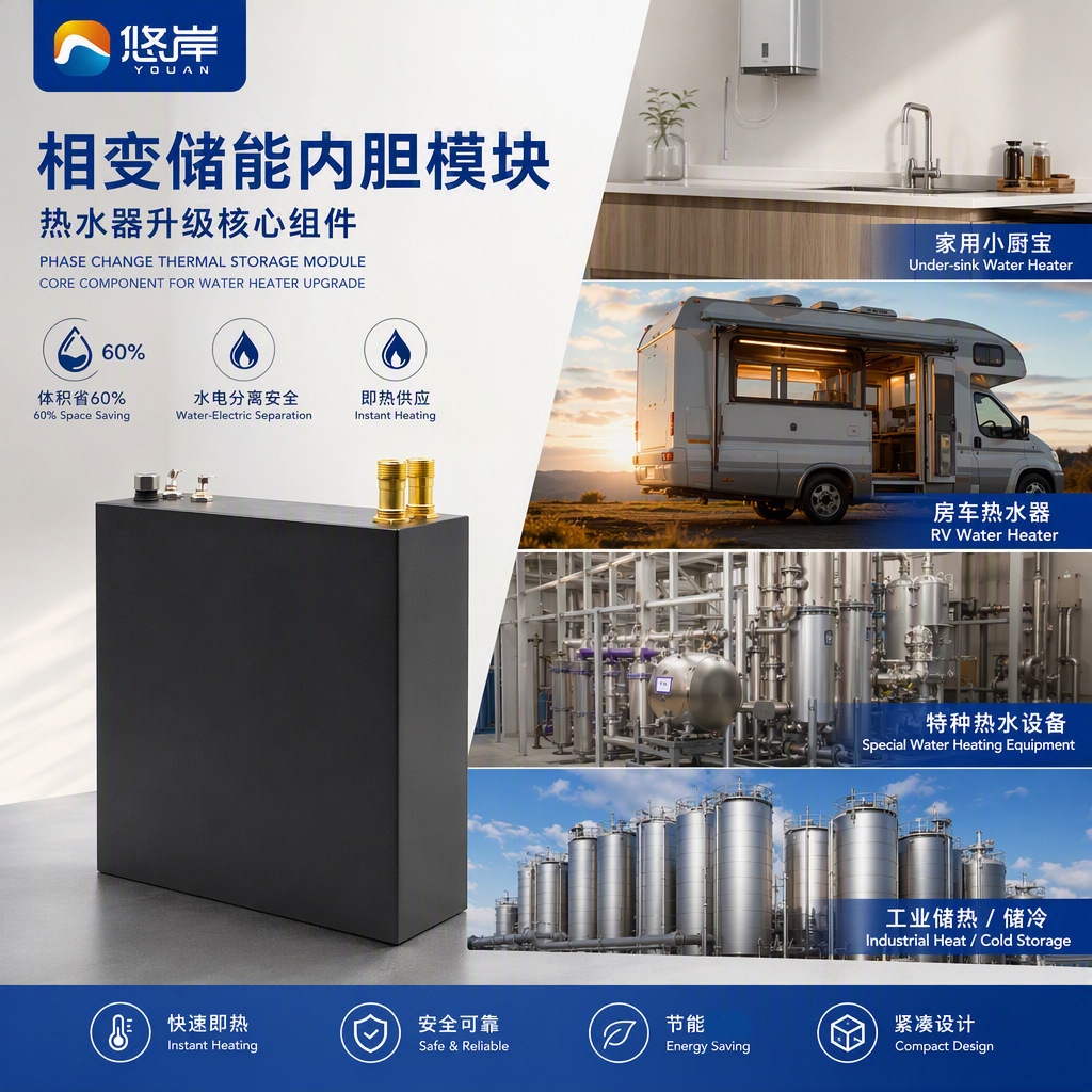 跨境相变储能内胆模块即热式热水储能件房车工业储热储冷热水模组
