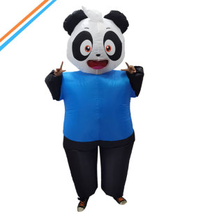 熊貓充氣服動漫卡通人偶服裝功夫貓cosplay可愛裝扮體智活動道具
