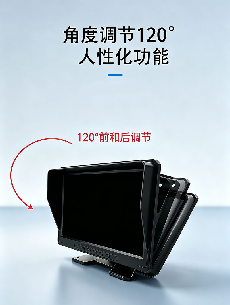 7inch Car LCD Monitor High-Definition Color Screen for Trucks, Buses, Vans, and Cars Reverse Display Screen