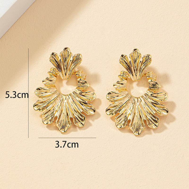 1 Pair Fashion Leaves Alloy Plating Womenu0027S Drop Earrings