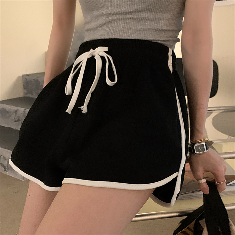 High-Waist Sports Shorts for Women, Thin, 2025 New Style, Fat Mm, Loose, Sexy Running, Wide-Leg Casual Pants, Trendy and Cool