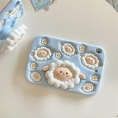 可愛綿羊支架iPad5/6保護套2022新款適用蘋果平板10.9寸mini6軟殼