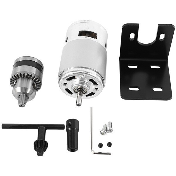 DIY775 motor drill bench B10 taper drill clip + drill clip connecting rod + 775U slot bracket + screw accessories