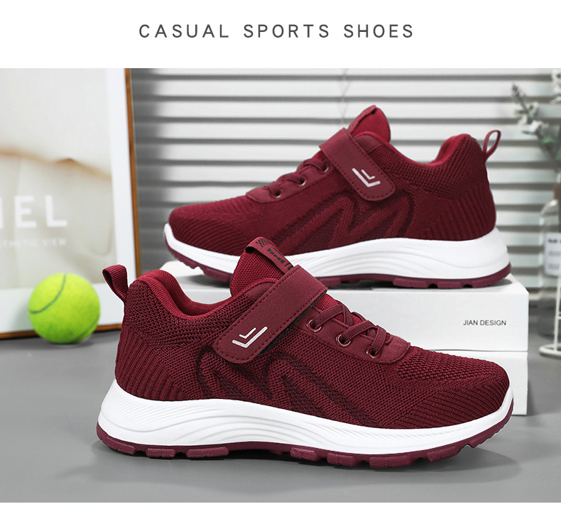 法米姿 健步鞋秋季新款女鞋中老年户外软底运动休闲鞋 旅游鞋