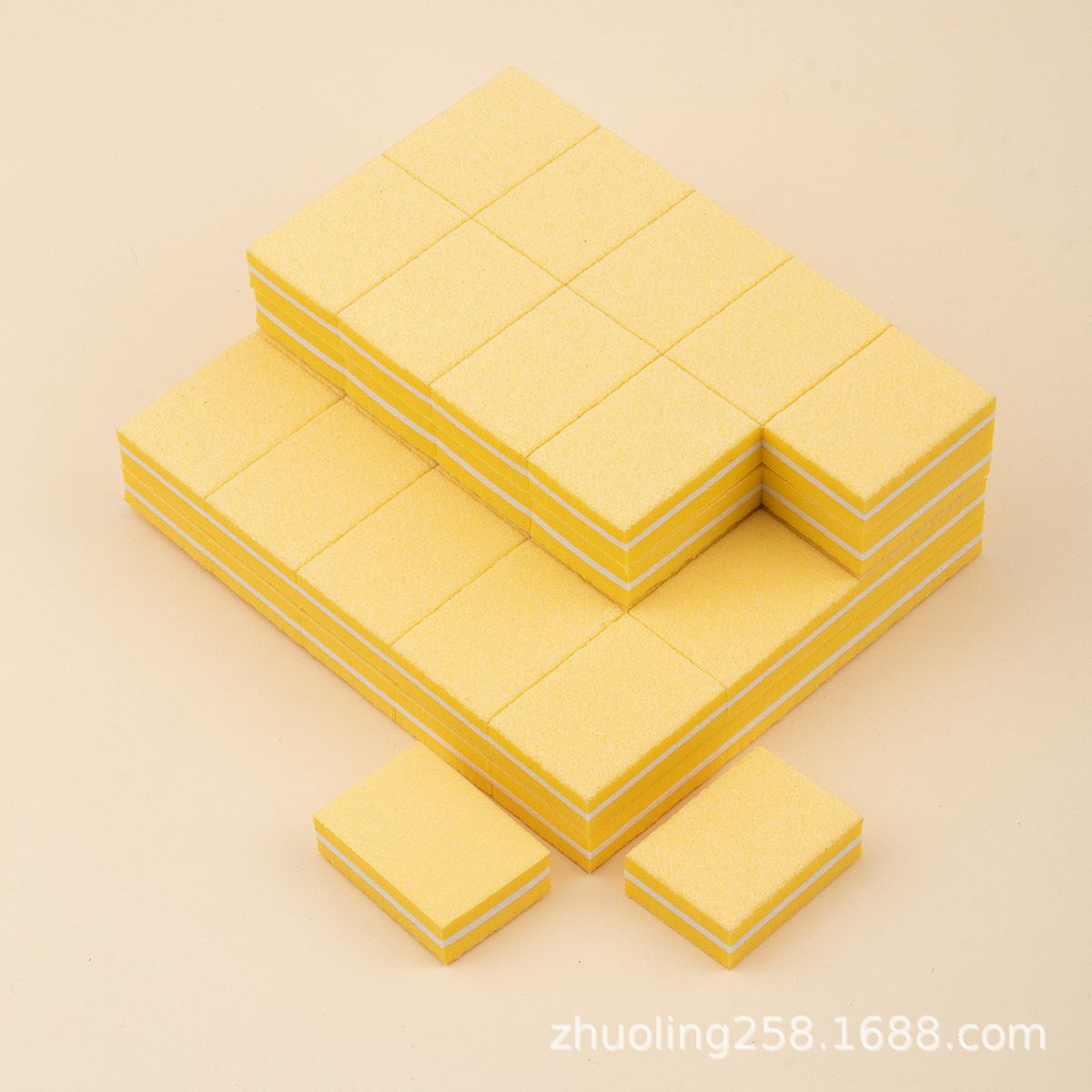 Esponja de uñas mini cuadrado alto espumado pulido colorido bloque de tofu al por mayor fuente de suministro transfronterizo especial fabricante