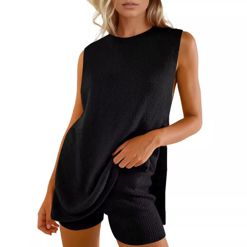 2024 Cross-border European and American Women's Spring and Summer Sweater Two-piece Set