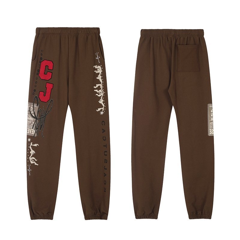 Travis Scott Cactus Jack Grin Cj Flare Pants Unisex Jogger Sweatpants