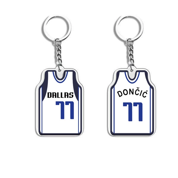 П pendant из акрилового джерси, мини униформа подвеска, 4.6×3.2 см, акрил + металл
