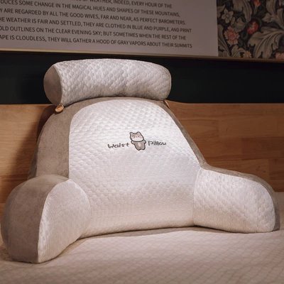 Suitable for Bedside Cushions, Soft-Packed Waist Pillows, Large Backrests, Sofa Beds, Playing with Mobile Phones, Dormitory Student Pillows and Beds (Multi-function pad) - medium-cushion-headrest-seat-recommendation-60x40cm-independent-liner-is-removable-and-washable-new-cat-skin-friendly-bean-material-with-high-weight