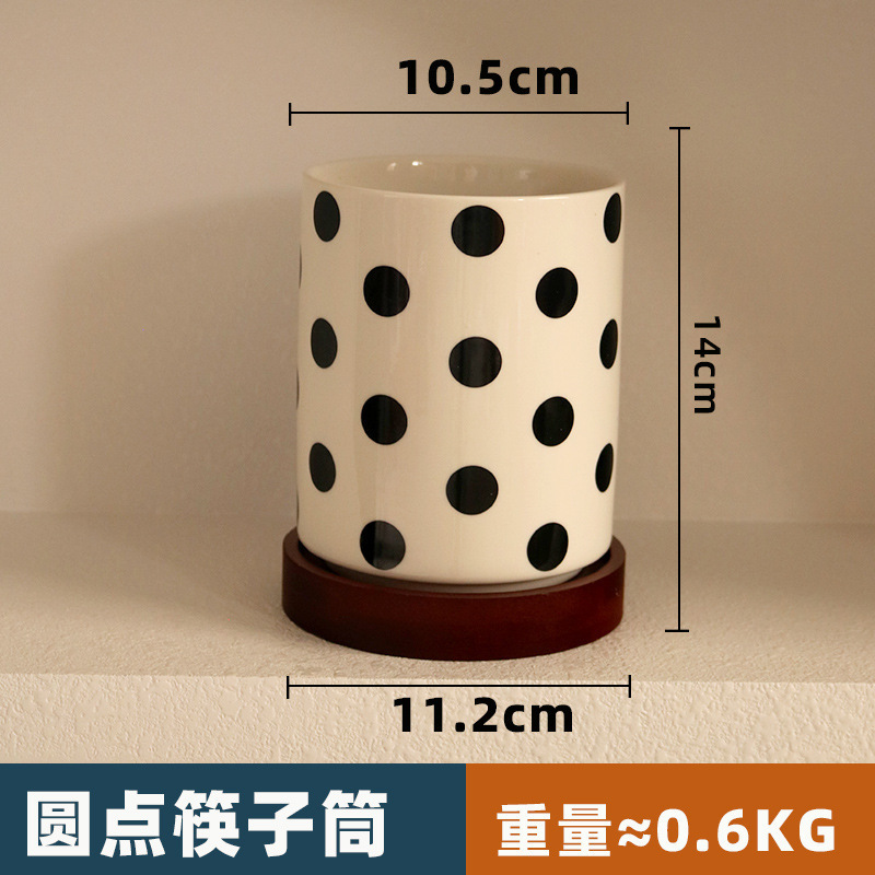 【超有质感】筷子筒陶瓷筷子架家用厨房沥水收纳置物架筷盒可淋水|undefined