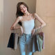 Hot Girl 1806 Beautiful Back Sling Small Vest Women's Outer Wear with Chest Pad Fixed Cup Breathable and Comfortable Inner Waive Breast Wrapping Tube Top