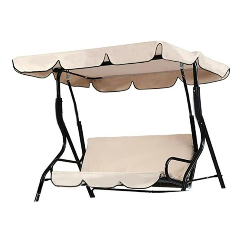 Outdoor Waterproof Sunscreen Rocking Awning Cover Villa Garden Swing Chair Double Rocking Chair Awning Cloth