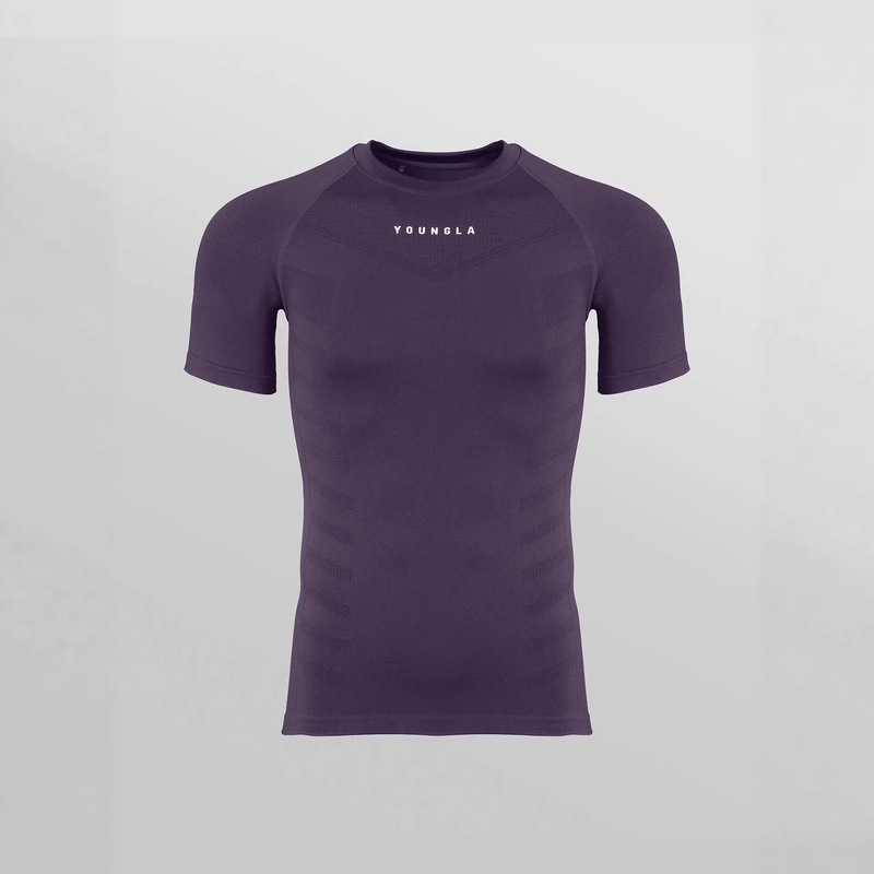 Youngla Men's T-Shirt Sports Fitness Quick-Drying Breathable Elastic Fitness Clothing Jogger Outdoor Running Basketball Wear