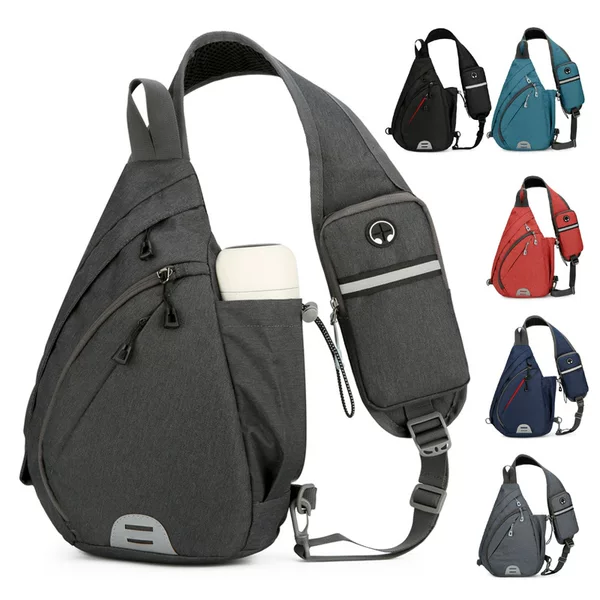 Warnerheim Cross-border New Outdoor Crossbody Water Cup Sports Crossbody Bag Water Kettle Bag Portable Men's and Women's Shoulder Bag