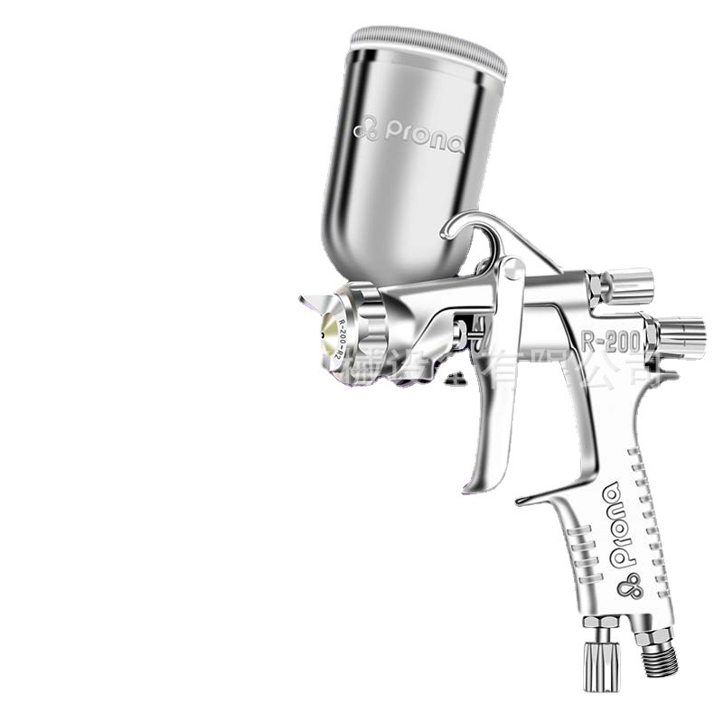台湾Prona宝丽中压喷枪R-200G上壶喷漆枪陶瓷漆专用不锈钢喷枪
