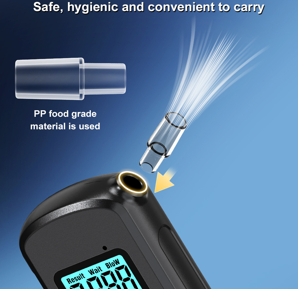 New Alcohol Tester Portable S+ Drunk Driving Special Alcohol Tester Home Air-Blown Personal Wine Tester
