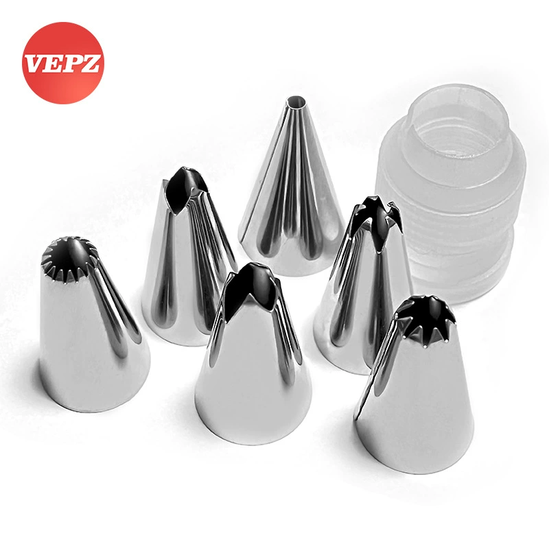 Baking tool decorative mouth set Douyin same cream cake decorative family basic model 6 installed conversion head