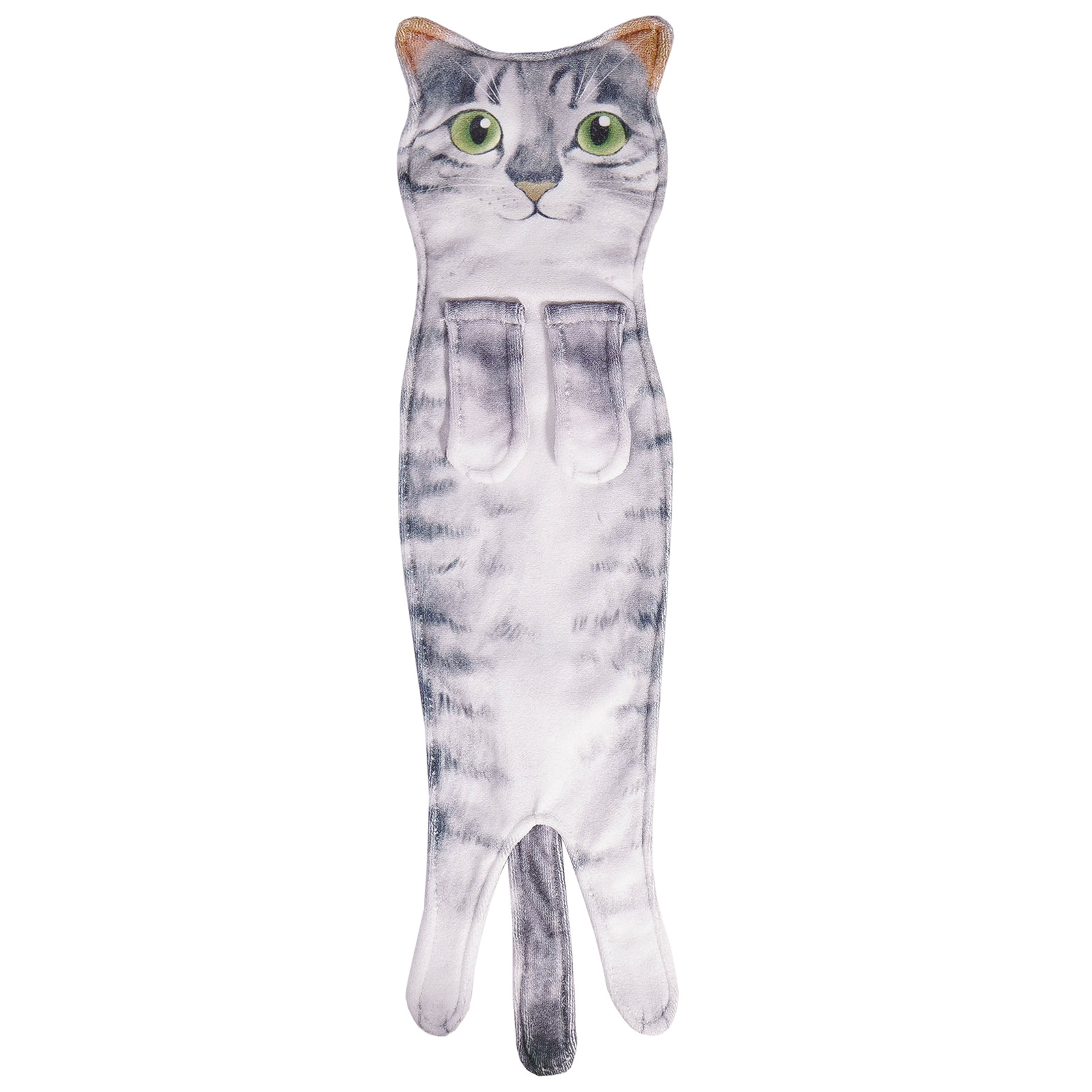 Toalla de mano colgante de gato realista transfronteriza, toalla de gato de simulación creativa de dibujos animados lindo, toalla de lavado facial absorbente