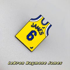 LeBron James Jersey Themed King James Backpack Metal Badge Decoration, Birthday Gift for Boyfriend