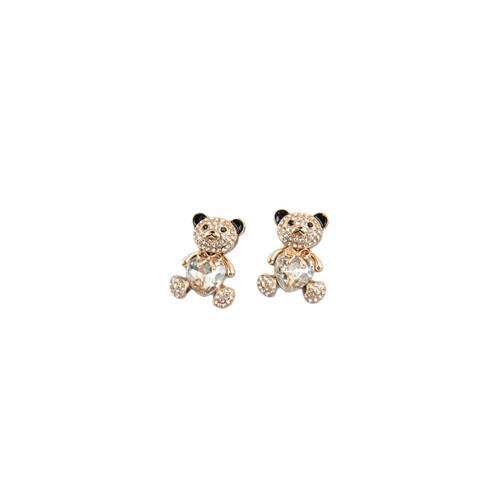 1-piece zinc alloy handmade diamond-inlaid heart-shaped little bear DIY accessory shoe laces accessories casual shoes/Martin boots lace buckle