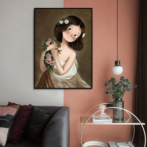 Small Art Decorative Painting for Nordic-style Guesthouse Hotel Living Room Background Wall Art Modern Minimalist Entrance Hall Corridor Hanging Picture