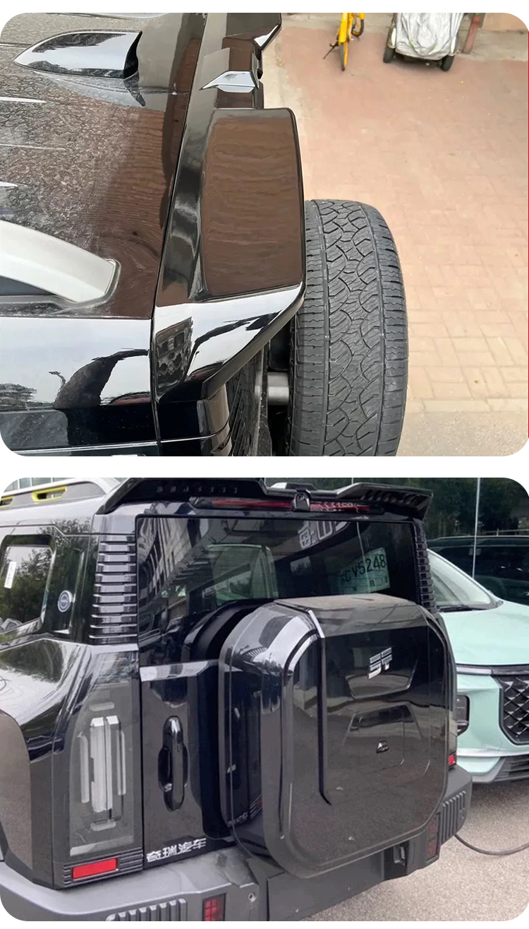 Suitable for Travelers Shanhai T2 Tail Integrated Roof Wing Without Drilling Modification Car Exterior Decoration