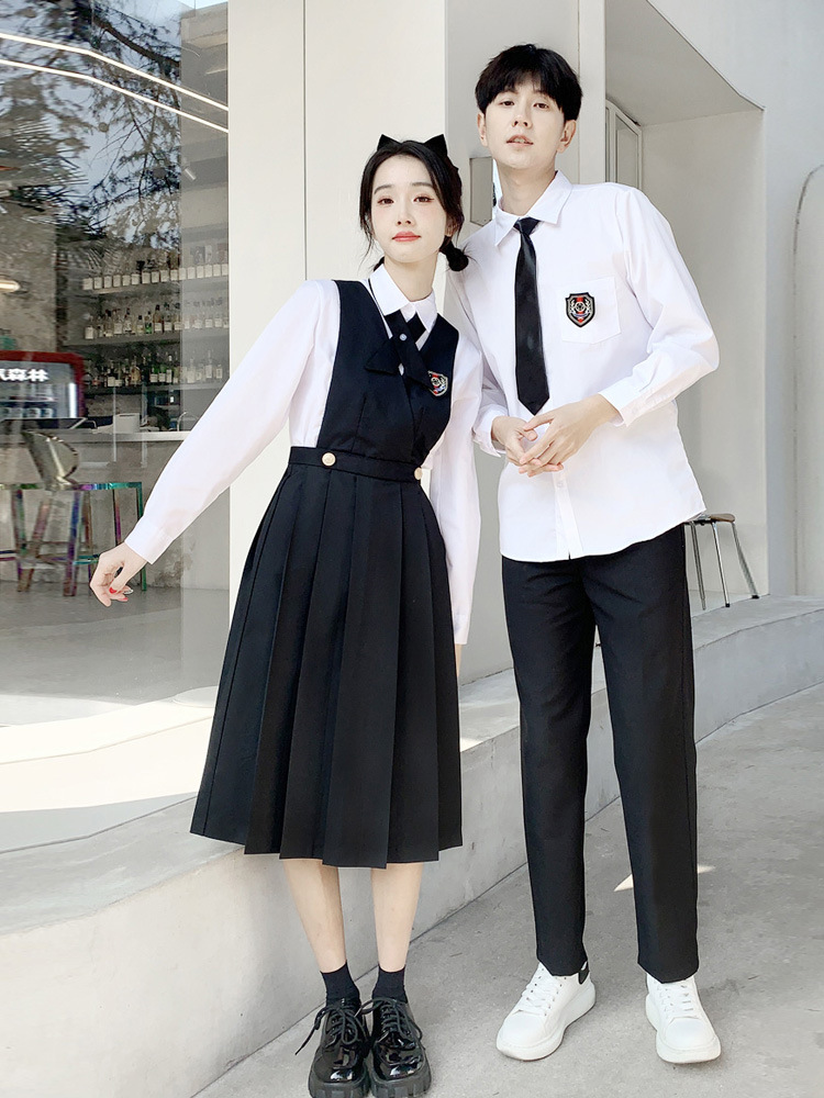 Class clothes College wind Senior high school student Spring and summer sports meeting costume Middle school student Chorus graduation school uniform suit