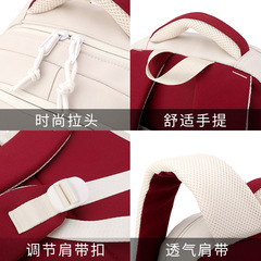 自然魚拉杆書包可背兩用六輪爬樓梯初中生書包大容量高中背包