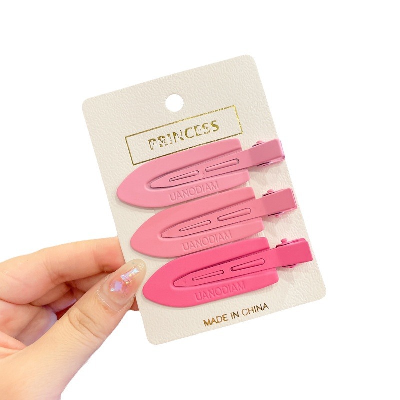 ネット赤洗顔化粧髪クリップ無痕髪カード砕髪前髪クリップサイドクリップ女性韓国アヒル口クリップ一字クリップ