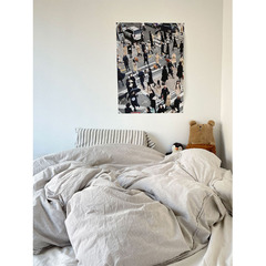 [Group Portrait] Photography Wall Sticker for Room Bedroom Background Decoration Print Core Wall Arrangement Poster