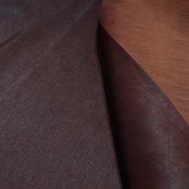 丝麻竹节纹 红云纱紫檀色丝麻缎油亮肌理面料 26姆米 幅宽114cm