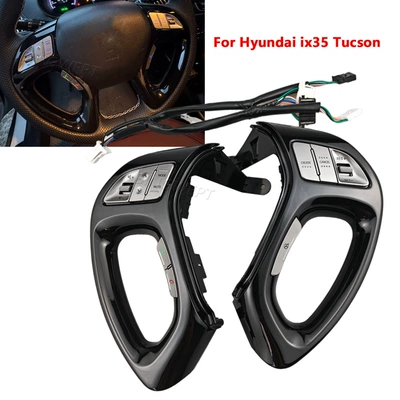 Suitable for Hyundai ix35 modified multi-function steering wheel buttons, ix35 cruise control button, Bluetooth phone (Digər kuzov və aksesuarlar) - piano-black