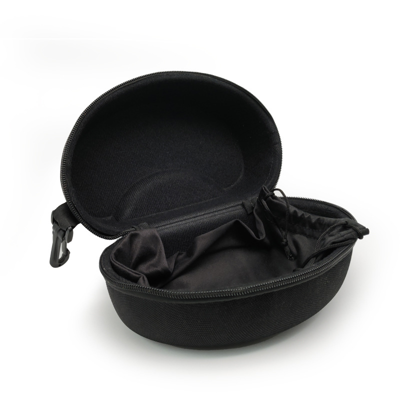 滑雪鏡眼鏡盒EVA包裝盒黑色尼龍布袋眼鏡布