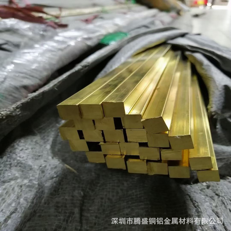 H59/H62黄铜扁条黄铜排加工 水磨石镶嵌黄铜条 3*3家具黄铜方条