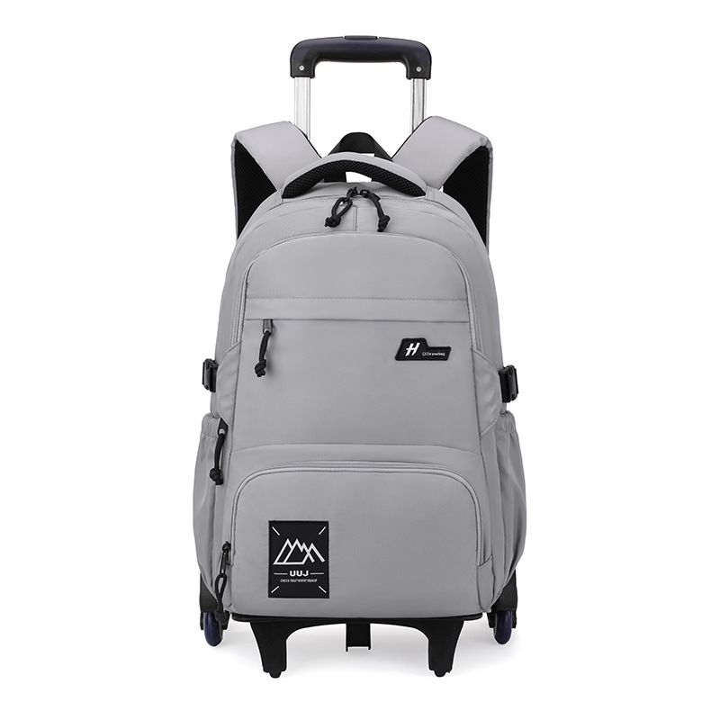 Bolsa de tirón de estudiantes, caja de tirón de niños, mochila de hombro de la escuela primaria con ruedas, bolsa de tirón de la escuela secundaria, escalada de gran capacidad