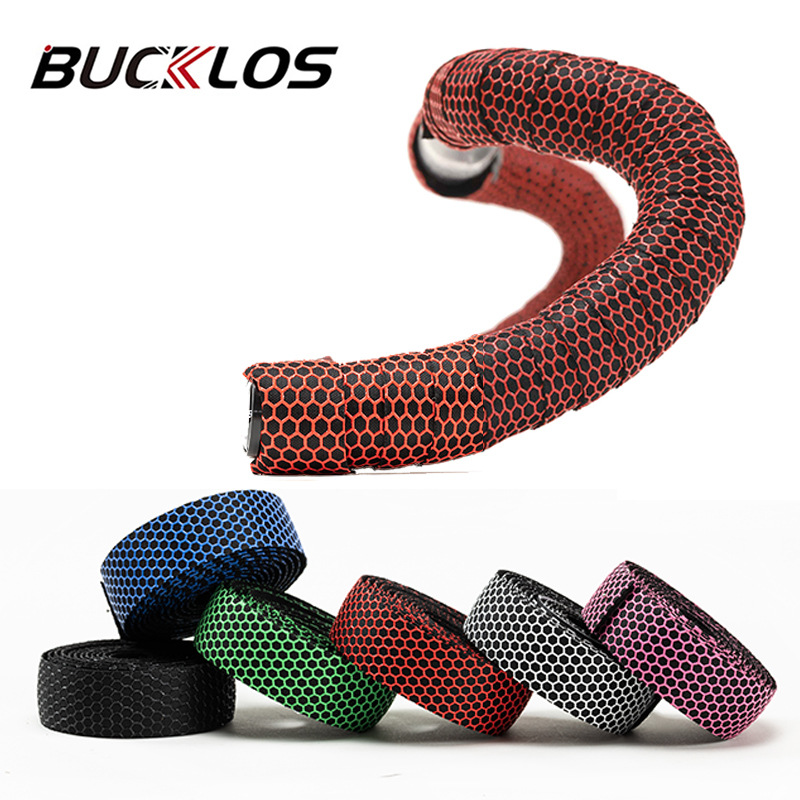 BUCKLOS 公路自行車把帶硅膠防滑2150mm蜂巢抗震把帶吸汗透氣死飛