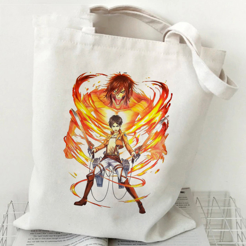 Foreign Trade ATTACK On Titan Attack on Giant Printing Canvas Bags…