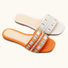 ����ƽ����ЬŮ�¿��ļ��⴩��֯ʱ��ˮ��������������ЬSlippers