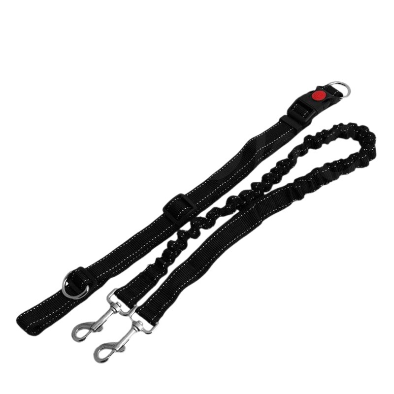 Multifuncional a prueba de explosión punzonado elástico correr correa para mascotas deportes al aire libre correa de perro Cadena de perro en stock