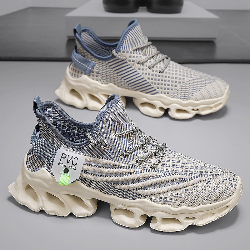 Los zapatos de hombre se pueden usar en todas las estaciones. La nueva tendencia de punta redonda versátil transpirable con cordones.